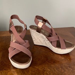 Italian Shoemakers Wedge Sandals. NWOT. Size 7.5